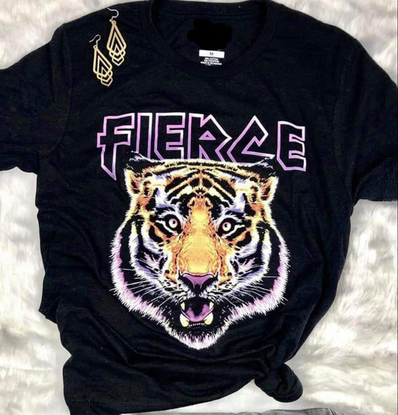 "FIERCE" Bold and Stunning Tiger Shirt