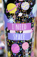 20 oz. I Need Space Glitter Tumbler with Straw