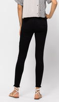 Jet Black Destroyed Skinny Jean by Judy Blue