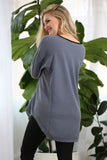 Soft Thermal Tunic Top with Contrast Details (2 color options)