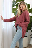 Soft Thermal Tunic Top with Contrast Details (2 color options)