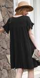 Short Sleeve Three Layer Dress