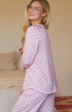 Cozy Long Sleeve Henley Pajama Set